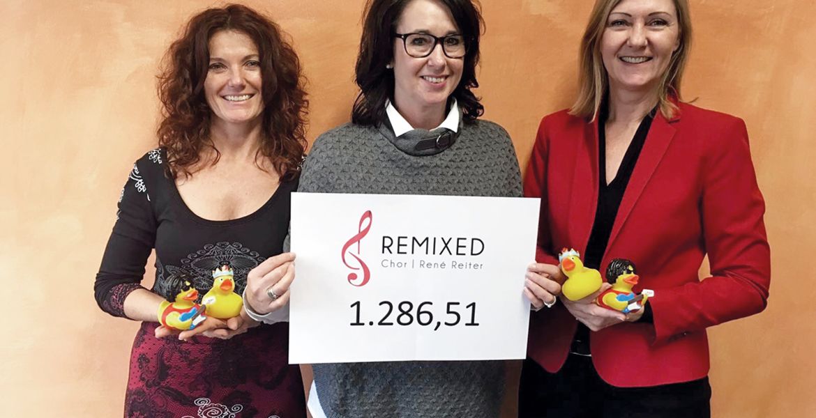 Scheckübergabe Netz für Kinder