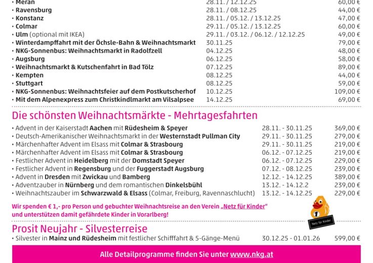 Social Media 2025_Übersicht Weihnachten und Silvester