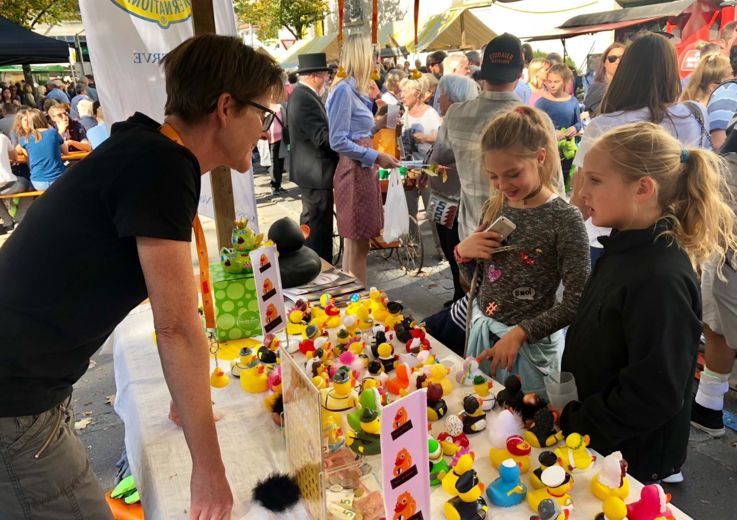Barbara Nöken vom Netz für Kinder auf der Kilbi Lustenau
